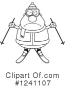 Skier Clipart #1241107 by Cory Thoman