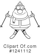 Skier Clipart #1241112 by Cory Thoman
