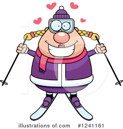 Royalty-Free (RF) Skier Clipart Illustration by Cory Thoman - Stock Sample #1241161