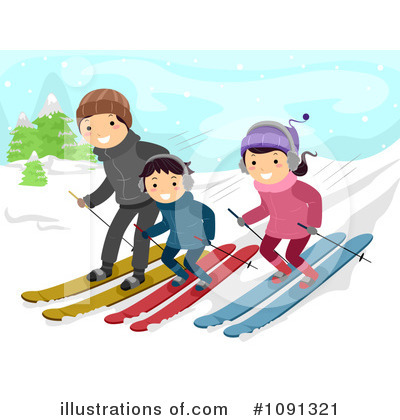 Royalty-Free (RF) Skiing Clipart Illustration by BNP Design Studio - Stock Sample #1091321