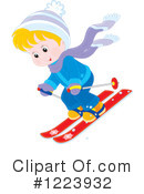 Skiing Clipart #1223932 by Alex Bannykh