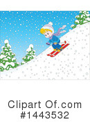 Skiing Clipart #1443532 by Alex Bannykh