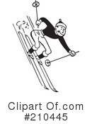 Skiing Clipart #210445 by BestVector