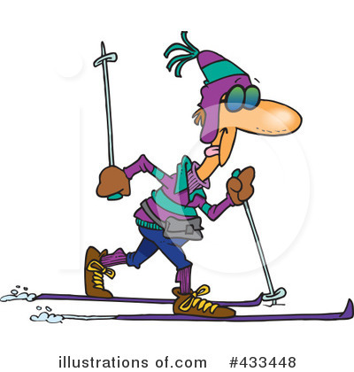 Royalty-Free (RF) Skiing Clipart Illustration by toonaday - Stock Sample #433448