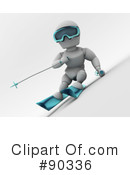 Skiing Clipart #90336 by KJ Pargeter