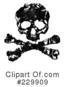 Skull And Crossbones Clipart #229909 by Arena Creative