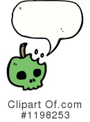 Skull Apple Clipart #1198253 by lineartestpilot