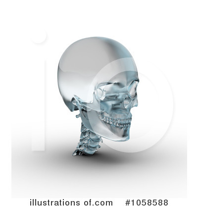Royalty-Free (RF) Skull Clipart Illustration by Michael Schmeling - Stock Sample #1058588