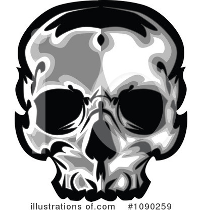 Skull Clipart #1090259 by Chromaco