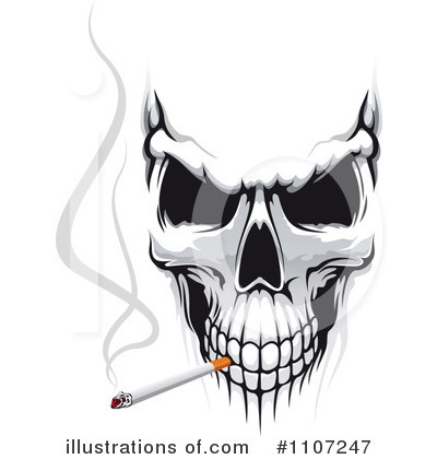 Royalty-Free (RF) Skull Clipart Illustration by Vector Tradition SM - Stock Sample #1107247