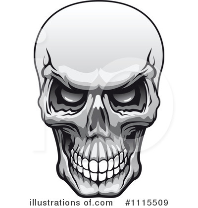 Royalty-Free (RF) Skull Clipart Illustration by Vector Tradition SM - Stock Sample #1115509