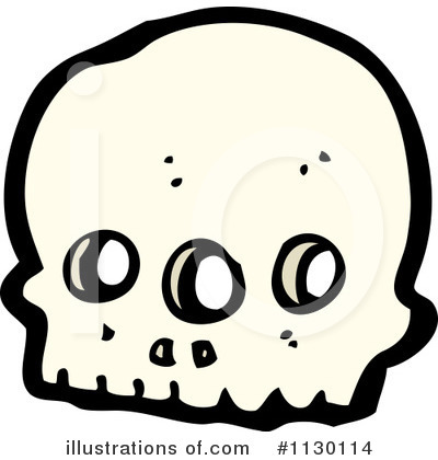 Royalty-Free (RF) Skull Clipart Illustration by lineartestpilot - Stock Sample #1130114