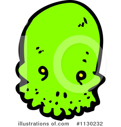 Alien Skull Clipart #1130232 by lineartestpilot