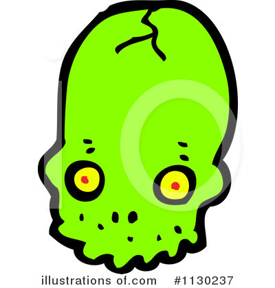 Alien Skull Clipart #1130237 by lineartestpilot