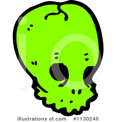 Alien Skull Clipart #1130240 by lineartestpilot