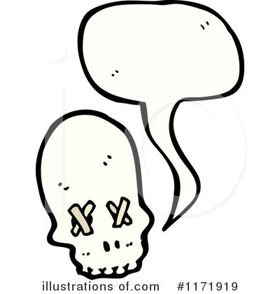 Royalty-Free (RF) Skull Clipart Illustration by lineartestpilot - Stock Sample #1171919