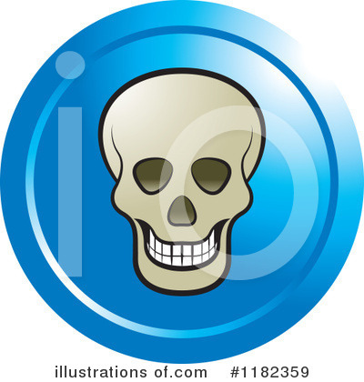 Royalty-Free (RF) Skull Clipart Illustration by Lal Perera - Stock Sample #1182359