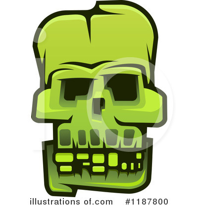 Monster Skull Clipart #1187800 by Vector Tradition SM