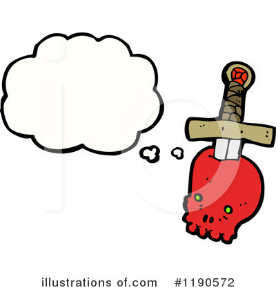 Royalty-Free (RF) Skull Clipart Illustration by lineartestpilot - Stock Sample #1190572