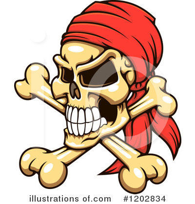 Royalty-Free (RF) Skull Clipart Illustration by Vector Tradition SM - Stock Sample #1202834