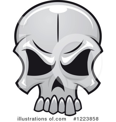 Royalty-Free (RF) Skull Clipart Illustration by Vector Tradition SM - Stock Sample #1223858
