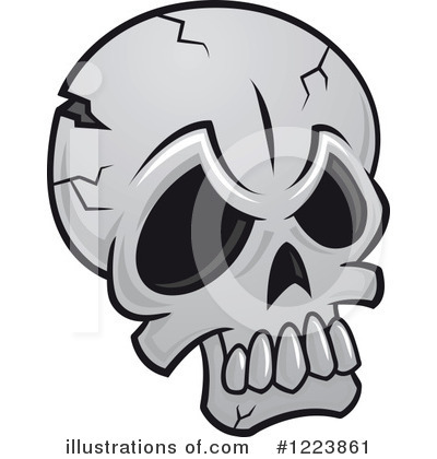 Royalty-Free (RF) Skull Clipart Illustration by Vector Tradition SM - Stock Sample #1223861