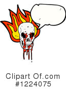 Skull Clipart #1224075 by lineartestpilot