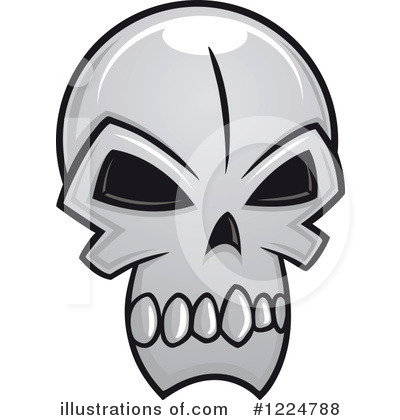 Royalty-Free (RF) Skull Clipart Illustration by Vector Tradition SM - Stock Sample #1224788