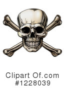 Skull Clipart #1228039 by AtStockIllustration
