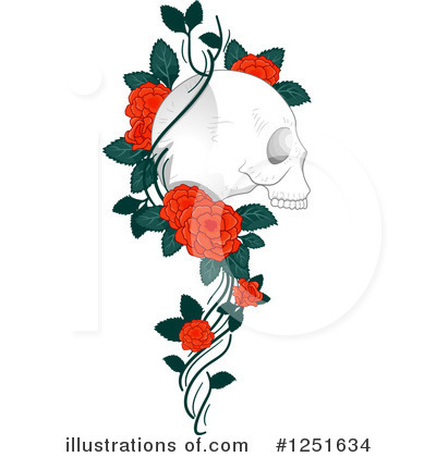 Royalty-Free (RF) Skull Clipart Illustration by BNP Design Studio - Stock Sample #1251634