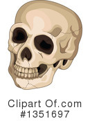 Skull Clipart #1351697 by Pushkin