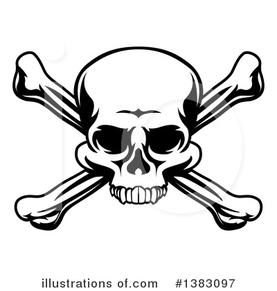 Royalty-Free (RF) Skull Clipart Illustration by AtStockIllustration - Stock Sample #1383097