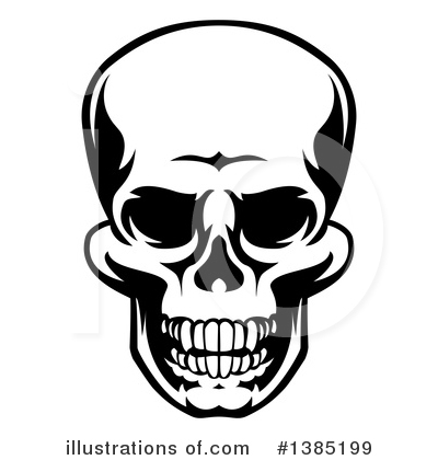 Royalty-Free (RF) Skull Clipart Illustration by AtStockIllustration - Stock Sample #1385199