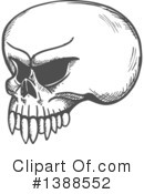 Skull Clipart #1388552 by Vector Tradition SM