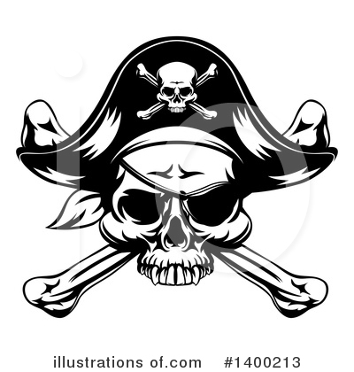Pirate Hat Clipart #1400213 by AtStockIllustration