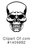 Skull Clipart #1409882 by AtStockIllustration