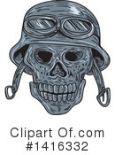 Skull Clipart #1416332 by patrimonio
