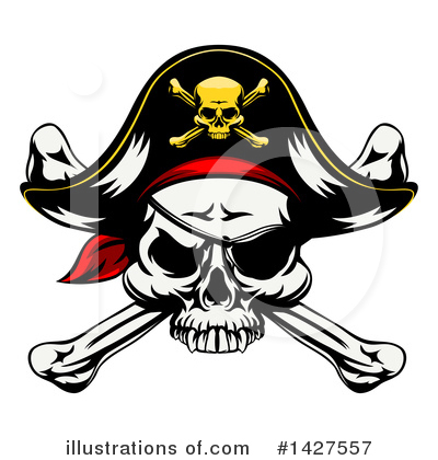 Jolly Roger Clipart #1427557 by AtStockIllustration