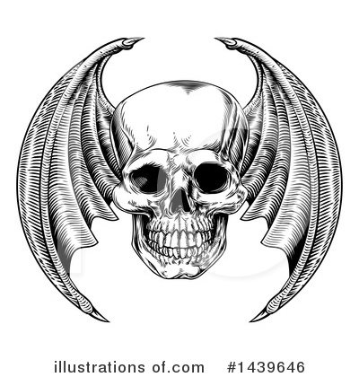 Royalty-Free (RF) Skull Clipart Illustration by AtStockIllustration - Stock Sample #1439646