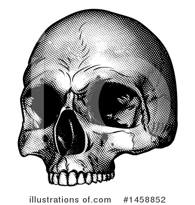 Royalty-Free (RF) Skull Clipart Illustration by AtStockIllustration - Stock Sample #1458852
