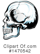 Skull Clipart #1470542 by Domenico Condello