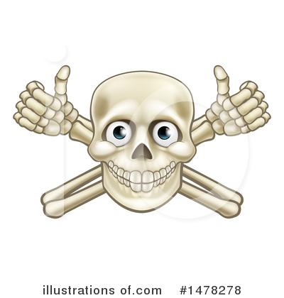 Royalty-Free (RF) Skull Clipart Illustration by AtStockIllustration - Stock Sample #1478278