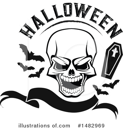 Royalty-Free (RF) Skull Clipart Illustration by Vector Tradition SM - Stock Sample #1482969