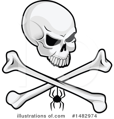 Skull And Crossbones Clipart #1482974 by Vector Tradition SM