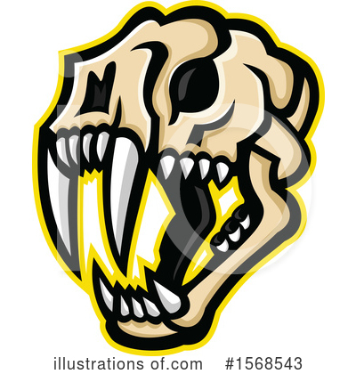 Saber Tooth Tiger Clipart #1568543 by patrimonio