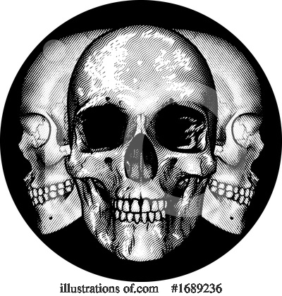 Royalty-Free (RF) Skull Clipart Illustration by AtStockIllustration - Stock Sample #1689236
