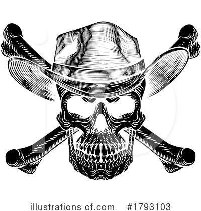 Royalty-Free (RF) Skull Clipart Illustration by AtStockIllustration - Stock Sample #1793103