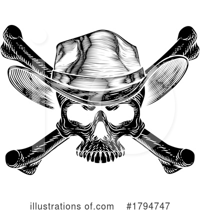 Royalty-Free (RF) Skull Clipart Illustration by AtStockIllustration - Stock Sample #1794747