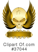 Skull Clipart #37044 by elaineitalia