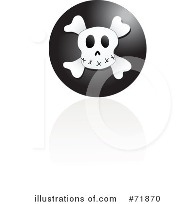 Royalty-Free (RF) Skull Clipart Illustration by inkgraphics - Stock Sample #71870